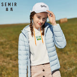 SEMIR 2019 New Parkas basic Winter jackets Female Women Winter plus velvet lamb hooded Coats Down Winter Jacket Womens Outwear