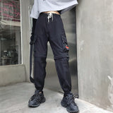 Hot Big Pockets Cargo pants women High Waist Loose Streetwear pants Baggy Tactical Trouser hip hop high quality joggers pants