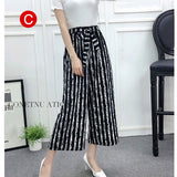 Womens Wide Leg High Waist Casual Summer Thin Pants Loose Culottes Trousers NYZ Shop